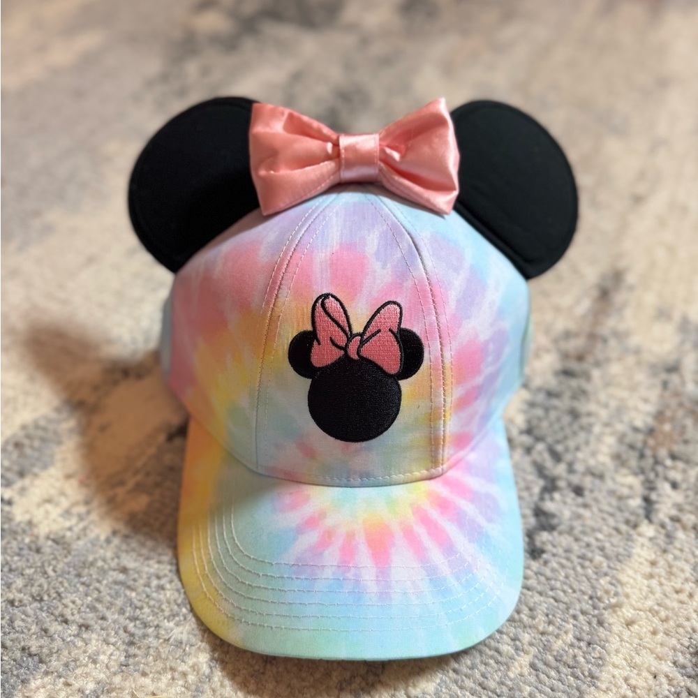 Disney Pink and Blue Tie-Dye Minnie Ears Cap